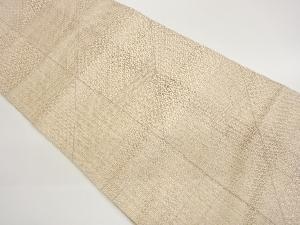 縞に斜線模様織出し名古屋帯